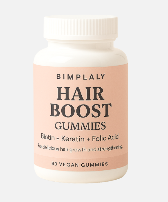 Hair Boost Gummies – Biotin + Keratin + Folic Acid